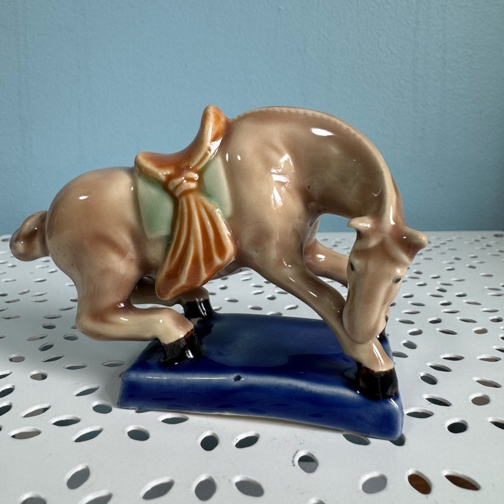 Chinese golden horse figurine.